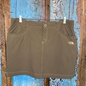 North Face Khaki Mini Skirt Skort Size 12